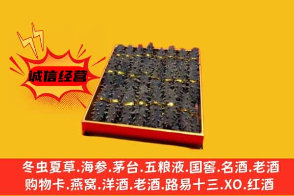 潍坊诸城市回收海参